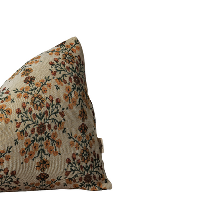 BLAKELY || Floral Tapestry Throw Pillow, Vintage Inspired French Tapestry Pillow.