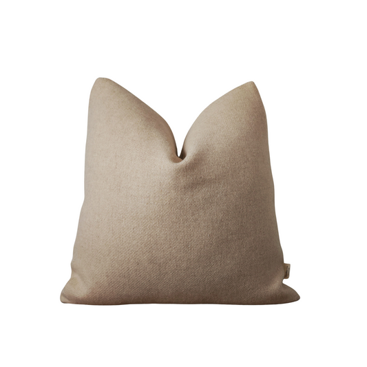 PARKER || Neutral Organic Wool High Textured Throw Pillow