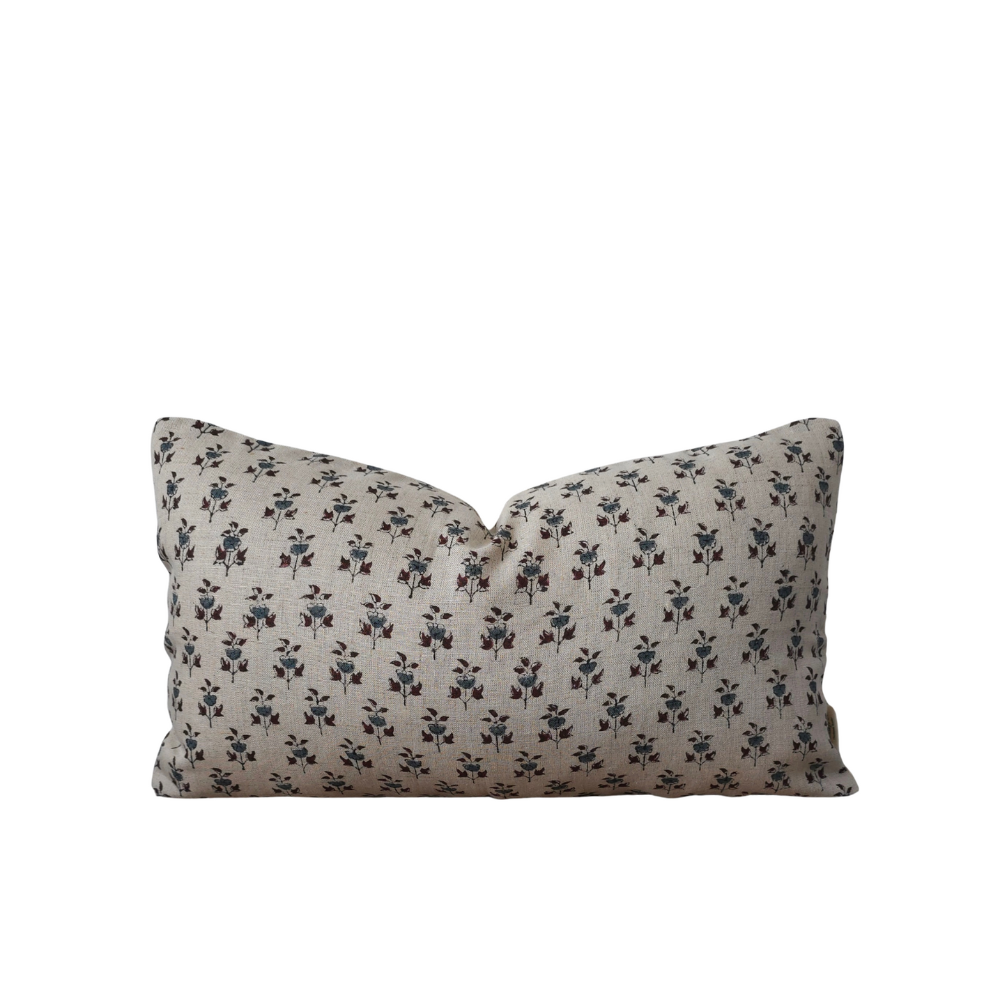 BECKETT || Hand Block Printed Floral Throw Pillow Cover