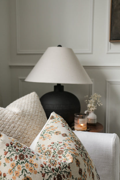 BLAKELY || Floral Tapestry Throw Pillow, Vintage Inspired French Tapestry Pillow.